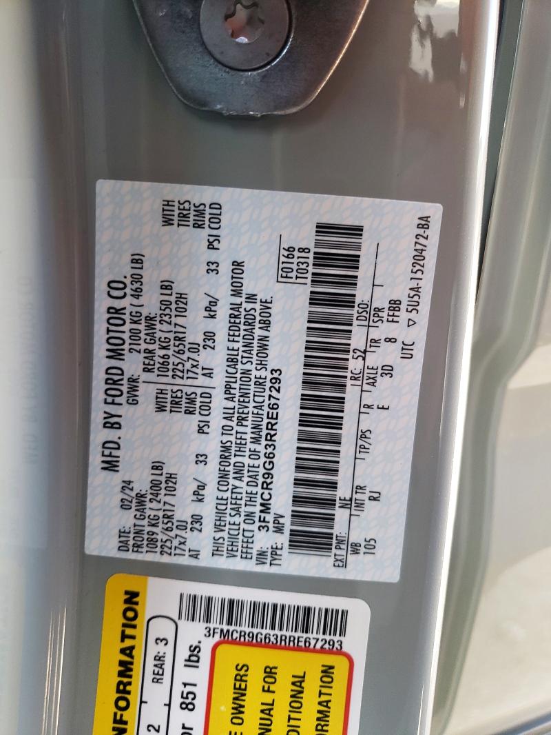2024 FORD BRONCO SPO - 3FMCR9G63RRE67293