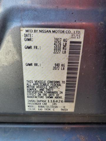 2016 NISSAN ALTIMA 2.5 - 1N4AL3APXGC116426