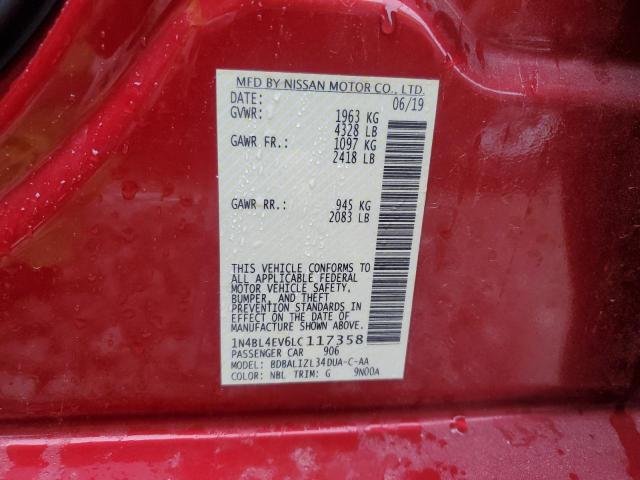 2020 NISSAN ALTIMA SL 1N4BL4EV6LC117358