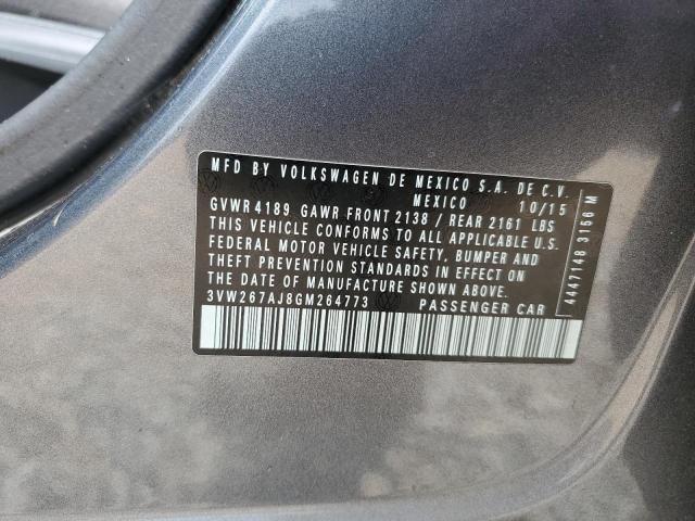 2016 VOLKSWAGEN JETTA S - 3VW267AJ8GM264773