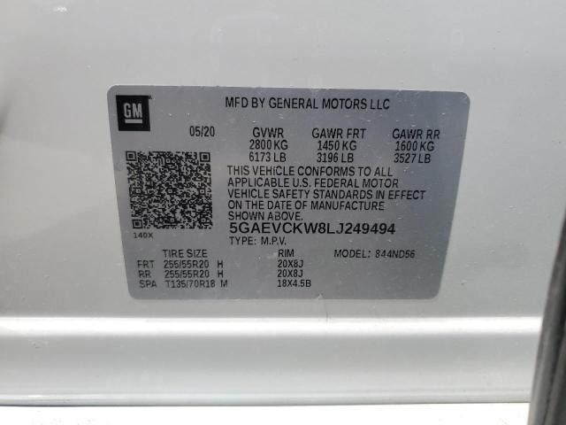 2020 BUICK ENCLAVE AV 5GAEVCKW8LJ249494