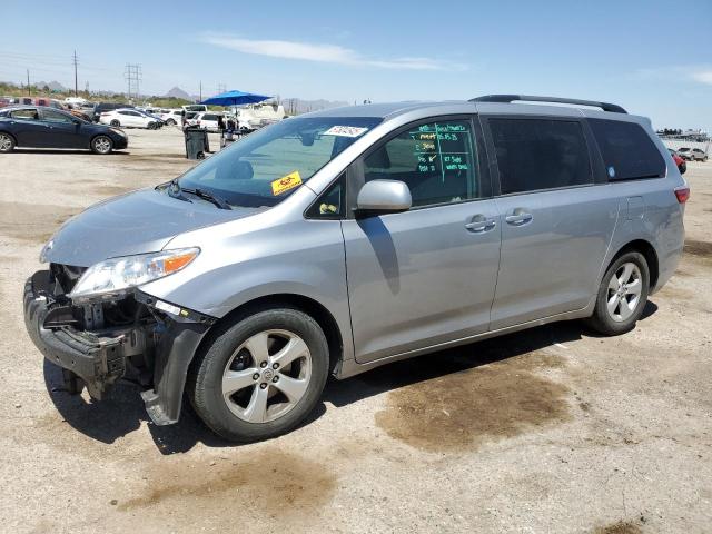 TOYOTA SIENNA LE 2015 silver  gas 5TDKK3DC1FS590725 photo #1