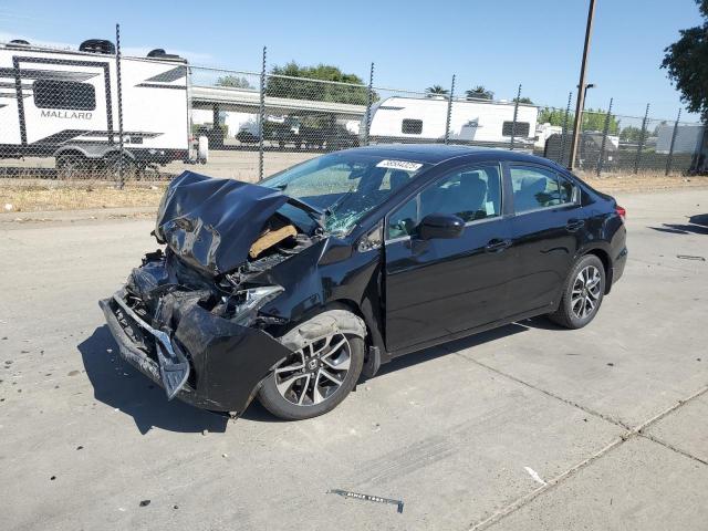 HONDA CIVIC EX 2015 black  gas 19XFB2F80FE206044 photo #1