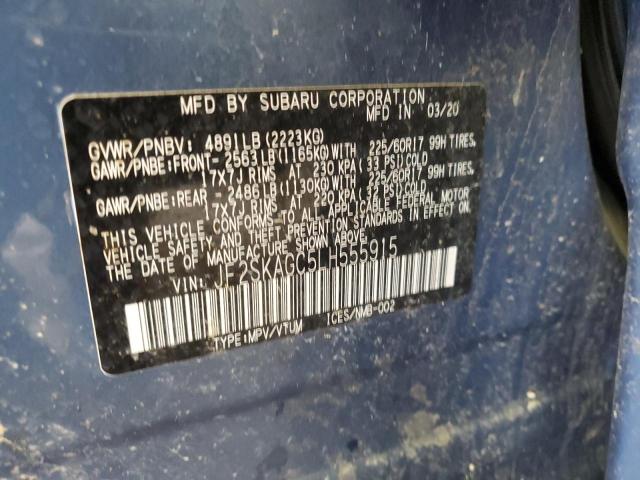 2020 SUBARU FORESTER P - JF2SKAGC5LH555915