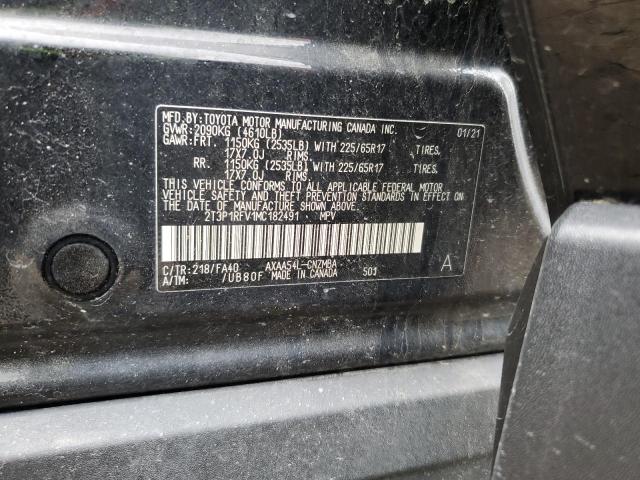2021 TOYOTA RAV4 XLE - 2T3P1RFV1MC182491