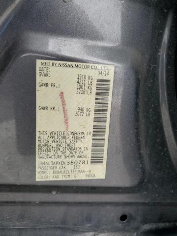 2014 NISSAN ALTIMA 2.5 - 1N4AL3APXEN380781