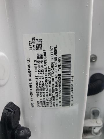 2021 HONDA PILOT SE 5FNYF6H25MB050958