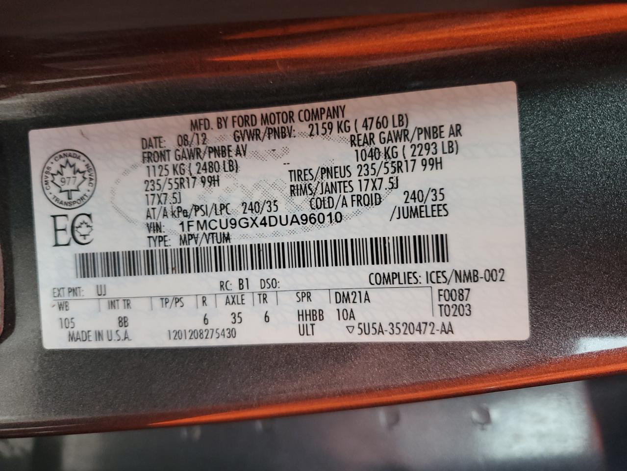 Ford Escape se 2013