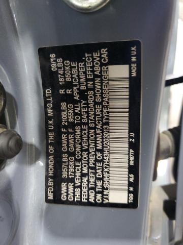2017 HONDA CIVIC SPOR - SHHFK7H43HU203013