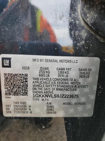 2018 GMC ACADIA ALL 1GKKNVLS9JZ223675