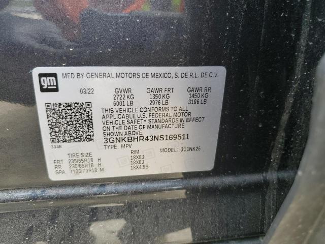 2022 CHEVROLET BLAZER 2LT - 3GNKBHR43NS169511