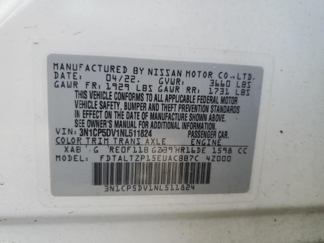 2022 NISSAN KICKS SR 3N1CP5DV1NL511824