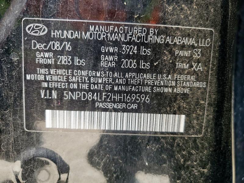 2017 HYUNDAI ELANTRA SE - 5NPD84LF2HH169596