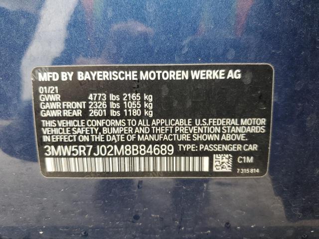 2021 BMW 330XI - 3MW5R7J02M8B84689