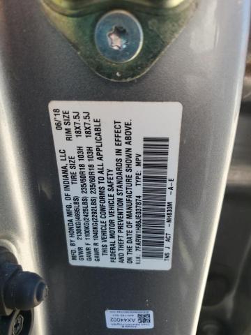 2018 HONDA CR-V EXL - 7FARW1H86JE037874