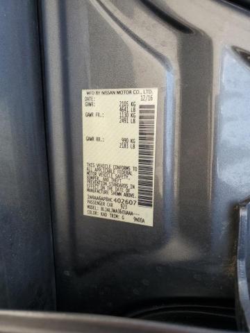 2017 NISSAN MAXIMA 3.5 1N4AA6AP8HC402607