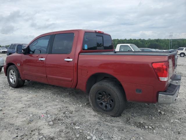 NISSAN TITAN XE 2004 red crew pic gas 1N6AA07A24N526183 photo #3