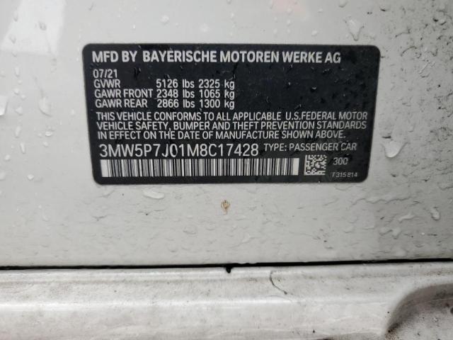 2021 BMW 330E 3MW5P7J01M8C17428