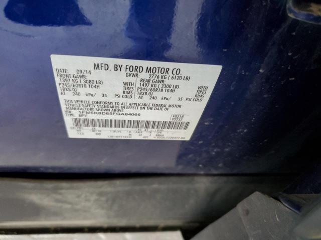 2015 FORD EXPLORER X - 1FM5K8D85FGA84066