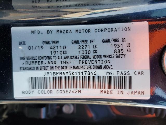 2019 MAZDA 3 SELECT JM1BPBAM5K1117846