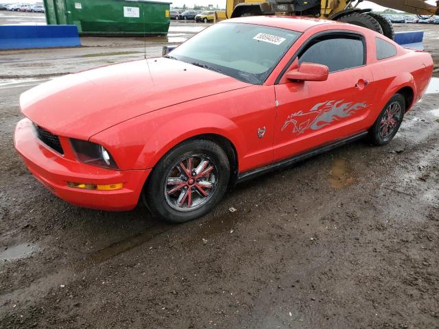 FORD MUSTANG 2009 red  gas 1ZVHT80NX95135438 photo #1