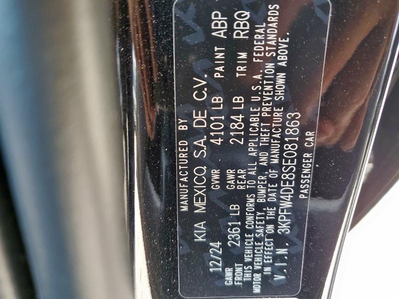 2025 KIA K4 GT LINE - 3KPFW4DE8SE081863