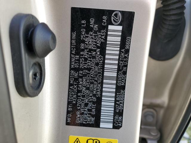 2018 LEXUS ES 350 58ABK1GG3JU111457