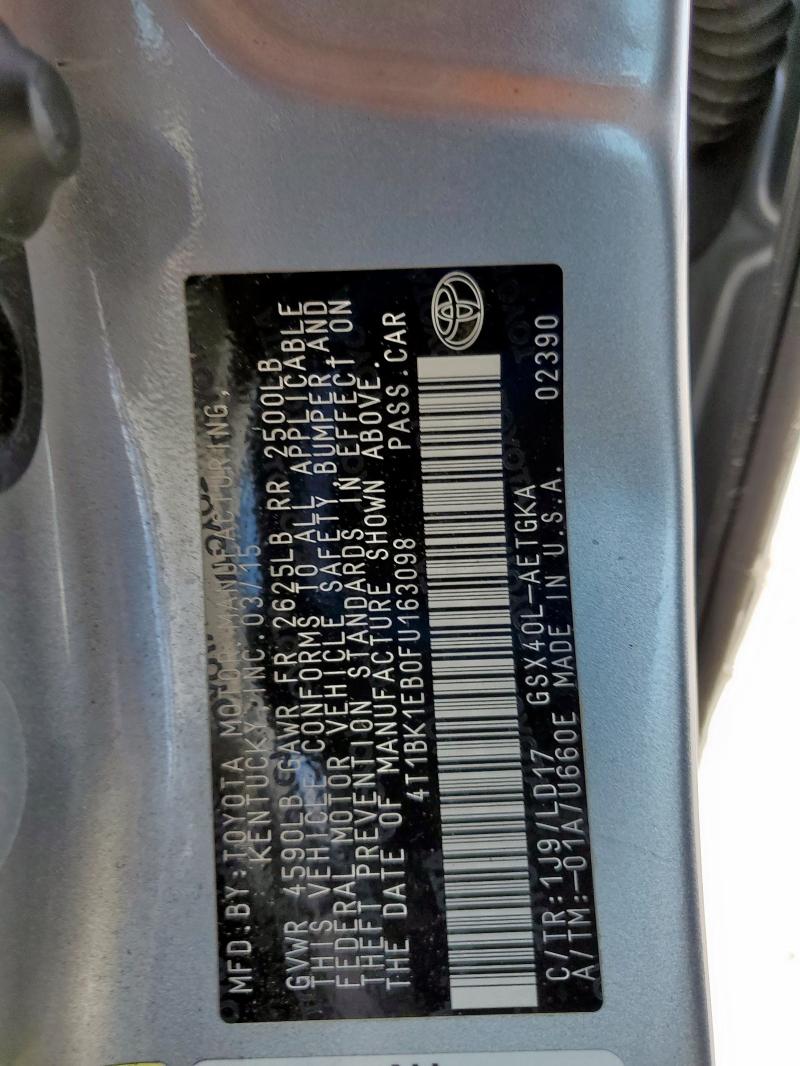 2015 TOYOTA AVALON XLE - 4T1BK1EB0FU163098