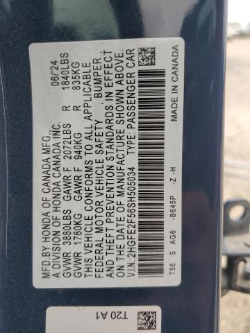 2025 HONDA CIVIC SPOR - 2HGFE2F56SH505034