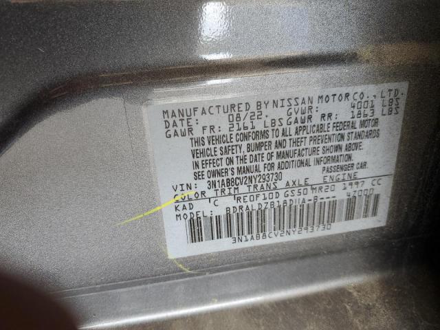 2022 NISSAN SENTRA SV - 3N1AB8CV2NY293730