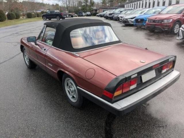 Vin: zarbc5767j1056025, lot: 58116455, alfa romeo spider veloce 19883