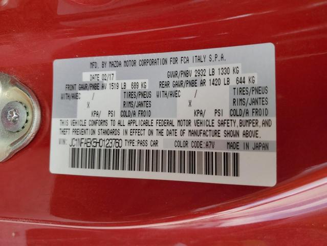 2017 FIAT 124 SPIDER - JC1NFAEK5H0123760