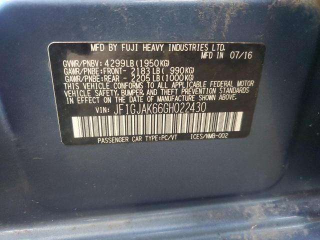 2016 SUBARU IMPREZA LI JF1GJAK66GH022430
