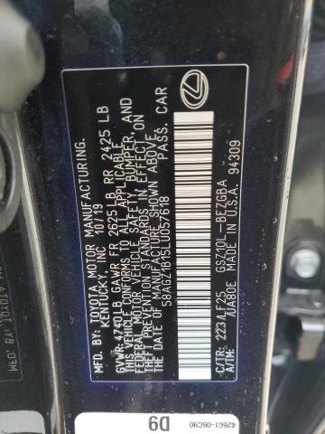 2020 LEXUS ES 350 F S 58AGZ1B15LU057618
