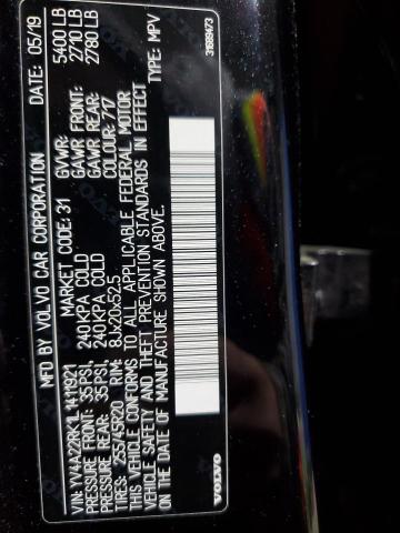 2020 VOLVO XC60 T6 MO YV4A22RK1L1411921
