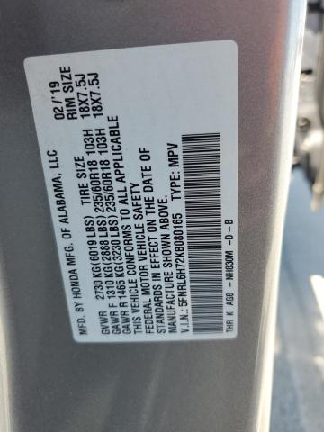 2019 HONDA ODYSSEY EX - 5FNRL6H72KB080165