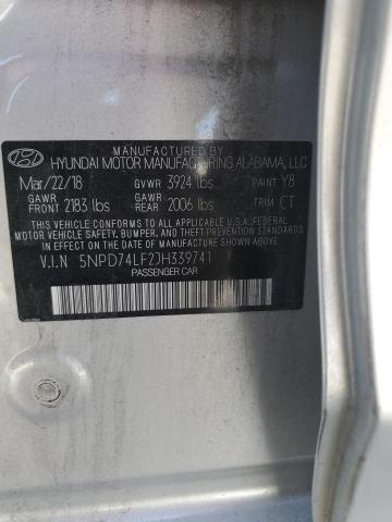 2018 HYUNDAI ELANTRA SE - 5NPD74LF2JH339741