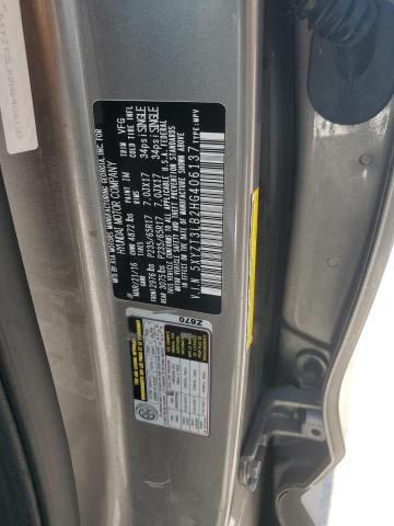 2017 HYUNDAI SANTA FE S - 5XYZT3LB2HG406137