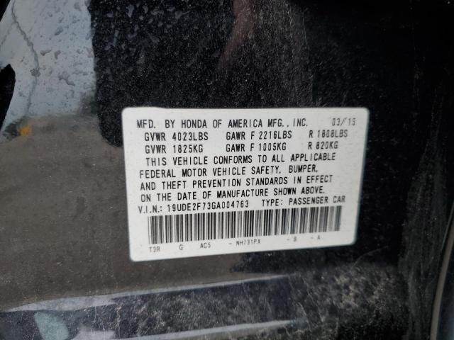 2016 ACURA ILX PREMIU 19UDE2F73GA004763