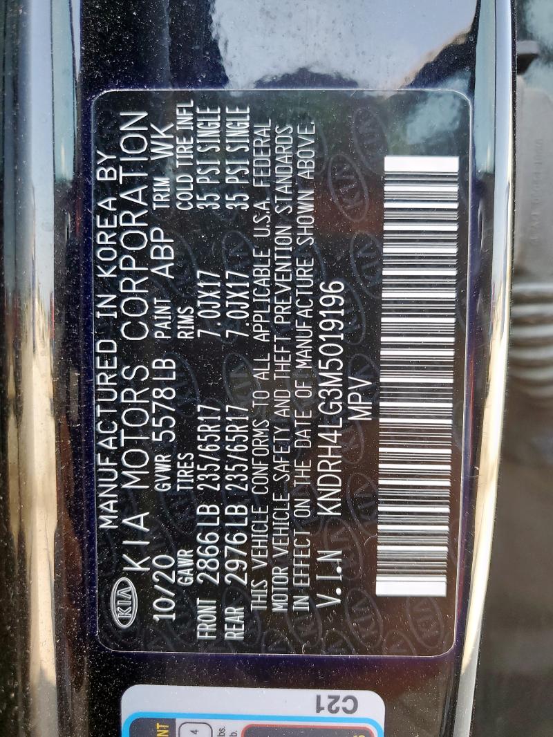 2021 KIA SORENTO EX KNDRH4LG3M5019196