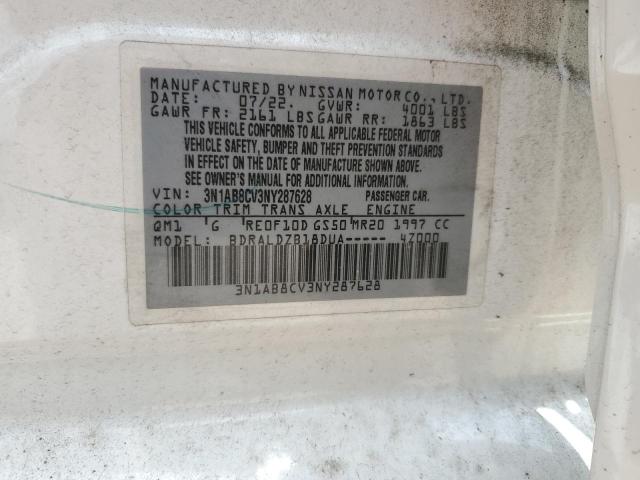 2022 NISSAN SENTRA SV 3N1AB8CV3NY287628