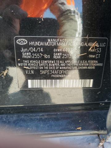2015 HYUNDAI SONATA SPO 5NPE34AF0FH011910