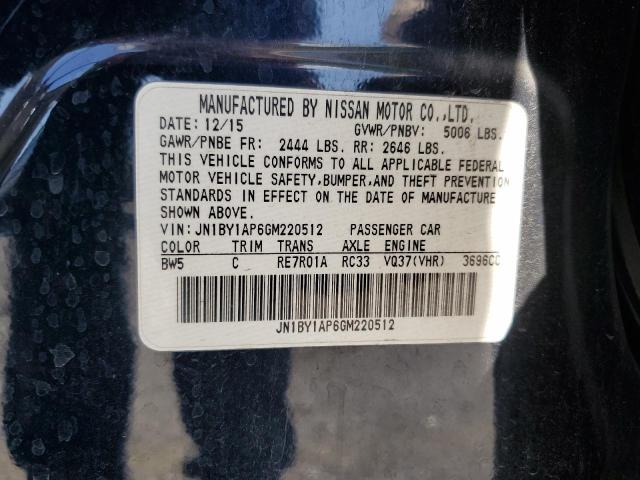 2016 INFINITI Q70 3.7 JN1BY1AP6GM220512