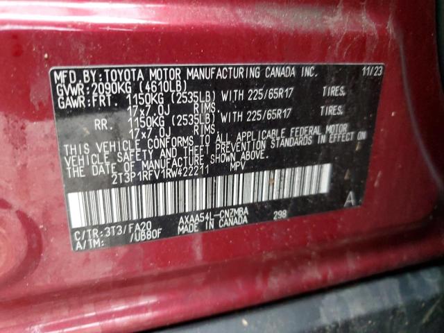 2024 TOYOTA RAV4 XLE - 2T3P1RFV1RW422211
