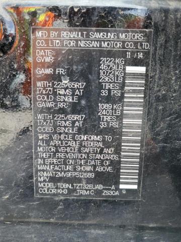 2015 NISSAN ROGUE S - KNMAT2MV9FP512689