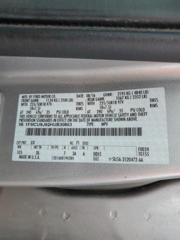 2017 FORD ESCAPE TIT - 1FMCU9J92HUB30803