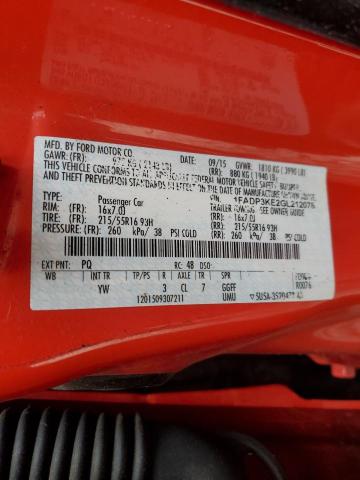 2016 FORD FOCUS SE 1FADP3KE2GL212078