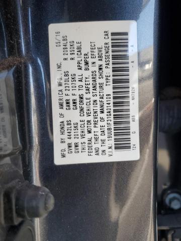 2016 ACURA TLX - 19UUB1F31GA014109