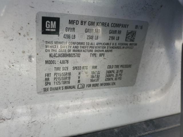 2017 BUICK ENCORE PRE - KL4CJASB0HB025702