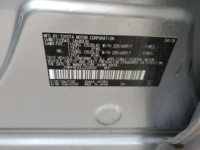 2018 TOYOTA RAV4 ADVEN JTMRFREV3JJ224549